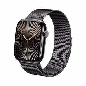 Crong Milano Steel nerūsējošā tērauda siksniņa Apple Watch 38 / 40 / 41 / 42 mm, grafīta krāsā