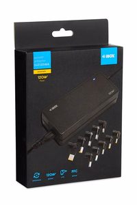 iBox IUZ120WA barošanas adapteris iekštelpu 120 W melns
