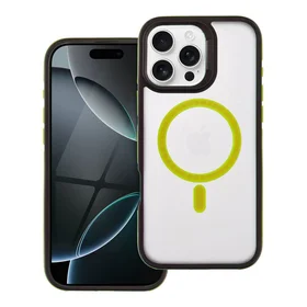 Viedtālruņa apvalks NEO IPHONE 16 Pro Max, savietojams ar MagSafe, dzeltens