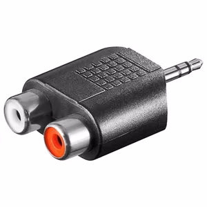 Goobay 11604 – 3.5 mm AUX spraudņa–2× stereo RCA ligzdu adapteris