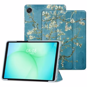 TechProtect SmartCase macins priekš Samsung Galaxy Tab A9+ / A11+ Plus 11.0 X210 / X215 / X216 / X230 / X235 / X236 - Zils un balts