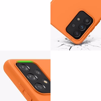 Silikona viedtālruņa apvalks mīksts elastīgs gumijas pārsegs Samsung Galaxy A22 4G melns