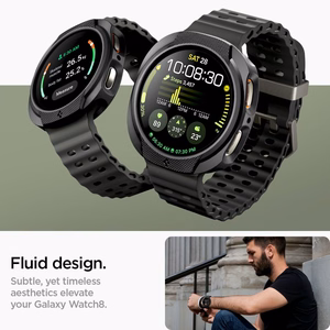Spigen Liquid Air pulksteņa apvalks Samsung Galaxy Watch 8 40 mm - Matēts melns