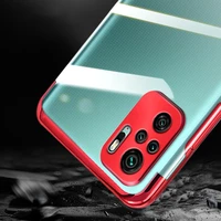 Clear Color Case Gel TPU elektroplātes rāmja vāks Xiaomi Redmi Note 10 5G / Poco M3 Pro melns