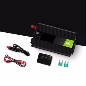 Green Cell INV05DE automašīnas strāvas pārveidotājs, 300 W, melns