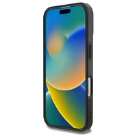 Guess IML Peony On 4G Background MagSafe viedtālruņa apvalks iPhone 16 - melns