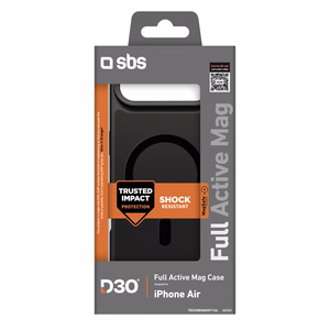 SBS Full Active Magnētiskais viedtālruņa apvalks ar D3O tehnoloģiju iPhone 17 Air - melns