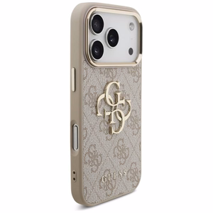 GUESS GUE005597 (4G PU Big Logo) aizsargvāciņš ierīcei iPhone 18 Pro Max / 17 Pro Max, krāsa – rozā