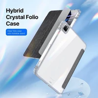 DUX DUCIS planšetdatora maciņš (m) UNID saliekams ar zīmuli uzglabāšanas vietu iPad Pro 11 (2024) melns