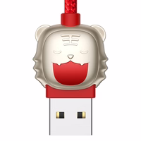 Baseus kabelis Tīģera gads 3 vienā - USB uz Type C, Lightning, Micro USB - 3,5A 1,2 metri (CASX010009) sarkans