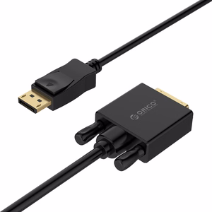 Orico XD-DTD DisplayPort–DVI, 4K kabelis, 2 m – melns