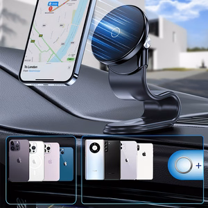 Wozinsky WCZ2Y2S Magnetic Car Holder with 15W MagSafe Inductive Charger for Car Cockpit - Black