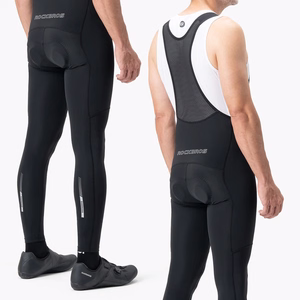 Rockbros 200021 Long Cycling Bib Shorts with Pad Size XXXL - Black