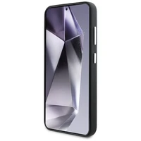 Karl Lagerfeld Saffiano Pilnībā apvilkts Pagarināts metāla logotips Magnētiskais apvalks Samsung Galaxy S25+ - melns