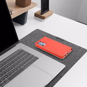 LUNA Book Gold viedtālruņa apvalks XIAOMI Redmi Note 14 4G (GLOBAL - 163,25mm x 76,55mm x 8,16mm) sarkans