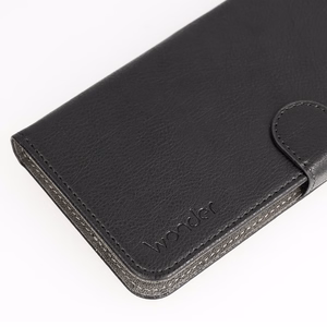 WONDER COMMON Универсальный чехол-книжка (SIZE S) для iPhone 12/13/Samsung S6/A5 2016/Xcover 4/S22/Huawei P8 2017 чёрный