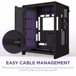 NZXT H9 Flow RGB+ 2025 datora korpuss melns