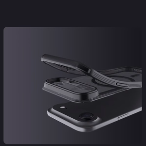 Nillkin CamShield Pro MagSafe saderīgs apvalks iPhone 17 Air - caurspīdīgs, melns