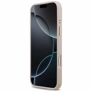 Guess 4G Logo Plate MagSafe Чехол для iPhone 17 Pro Max - розовый