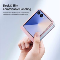 Phone Maciņš Dux Ducis "Bril" priekš Samsung F707 Z Flip 5 5G Rozā