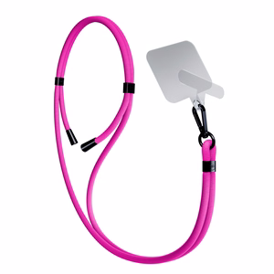3mk EasyClip tālruņa aukliņa, rozā (melnas krāsas furnitūra)