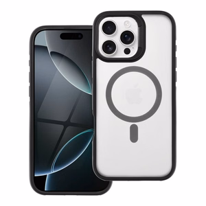 Viedtālruņa apvalks NEO IPHONE 16 Pro Max, savietojams ar MagSafe, melns