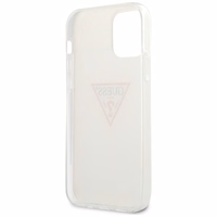 Guess GUHCP12MPCUCTLWH iPhone 12/12 Pro 6.1" balts cietais apvalks Triangle kolekcija