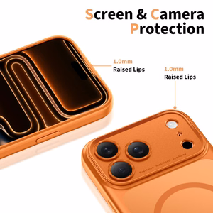 Tech-Protect Magpeak MagSafe CC maciņš iPhone 17 Pro oranžs