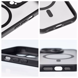 Full Matte Mag Cover maciņš modelim iPhone 17 Pro / 18 Pro, saderīgs ar MagSafe – melns