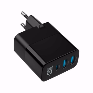 Gembird TA-UC-PDQC30LCD-BK-02 mobilās ierīces lādētājs universāls melns AC ātra uzlāde iekštelpām