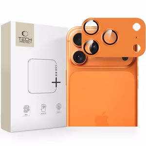 Kameras aizsardzība Tech-Protect CamFull Fit+ Apple iPhone 17 Pro Max Cosmic Orange
