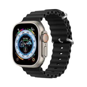 DUX DUCIS siksniņa OCEAN WAVE silikona Apple Watch 38 / 40 / 41 mm melna