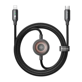 Mcdodo CA-5680 2 vienā USB-C uz Lightning kabelis + Apple Watch lādētājs, 36W, 1.5m