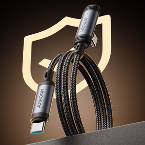 Joyroom S-A56 EnjoyX sērijas 90° USB-C - USB-C kabelis 60W 1.2m - melns