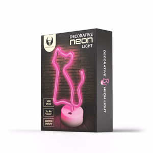 Neon LED on a statīvs CAT rozā FSNE02 Forever Light