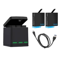 Telesin Box trīs kanālu lādētājs GoPro Hero 5/6/7/8 + 2 baterijas (GP-BNC-801)