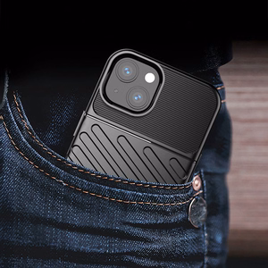 Thunder Case гибкий прочный защищённый TPU чехол для iPhone 13 mini зелёный