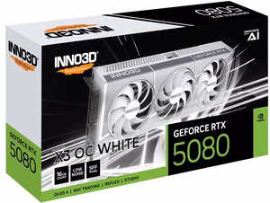 Inno3D GeForce RTX 5080 X3 OS WHITE NVIDIA 16 GB GDDR7