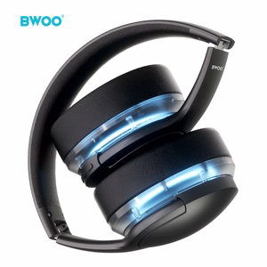 BWOO ANC Bezvadu Headphone Premuim Sound Quality BW587 melns