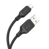 Kabelis USB-A uz Micro USB Hoco 2,4A 1 m X90 melns