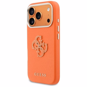 GUESS futrālis priekš IPHONE 17 Pro Max GUHCP17X5PS4RGGO (PU FW Resin Logo), oranžs