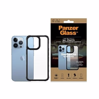PanzerGlass ClearCase iPhone 13 Pro 6.1" melns Antibacterial Military grade SilverBullet 0324