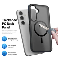 DUX DUCIS viedtālruņa apvalks YIND saderīgs ar MagSafe SAMSUNG S25 Plus melns