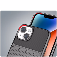 Thunder Case iPhone 14 viedtālruņa apvalks ar aizsardzību - melnas krāsas