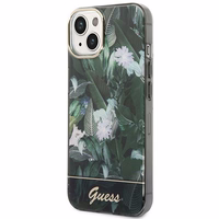 Guess GUHCP14MHGJGHA iPhone 14 Plus 6.7 "zaļš/zaļš cietais apvalks Jungle Collection