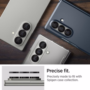 Spigen Optik Pro HD Glas.TR EZ Fit 2-gab. komplekts kameras aizsardzībai Samsung Galaxy Z Fold 7 - melns