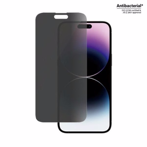 PanzerGlass Classic Fit antibakteriālais privātuma stikls iPhone 14 Pro Max