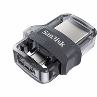 SanDisk zibatmiņa 64GB USB 3.0 / USB 2.0 duālais disks 150 MB/s
