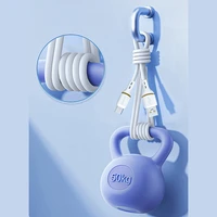 Dudao L25C USB-C - USB-C silikona kabelis 60W 1m - balts