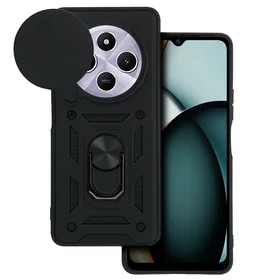 Slide Camera Armor viedtālruņa apvalks Xiaomi Redmi A4 melns